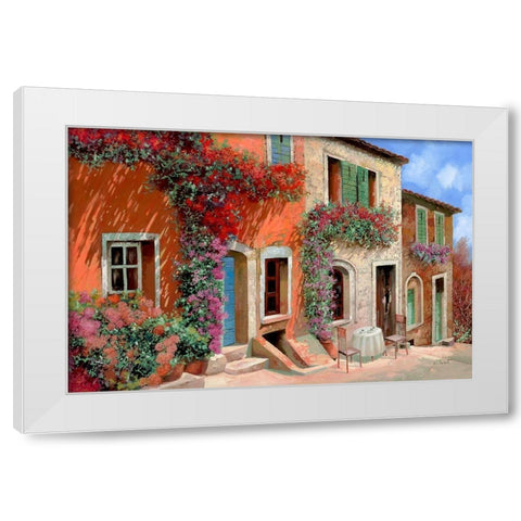 Colazione al Sole White Modern Wood Framed Art Print by Borelli, Guido