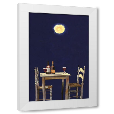 Le Ombre Della Luna White Modern Wood Framed Art Print by Borelli, Guido