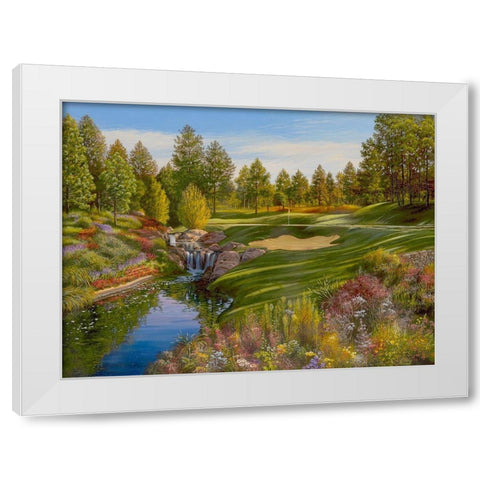 Time for the Tee White Modern Wood Framed Art Print by Strubel, Klaus