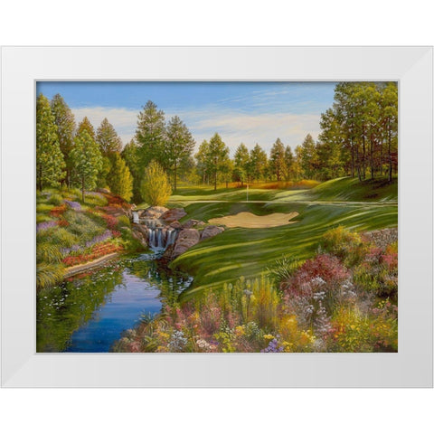 Time for the Tee White Modern Wood Framed Art Print by Strubel, Klaus