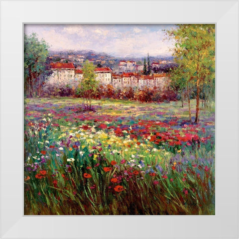 Tuscan Pleasures II White Modern Wood Framed Art Print by Hulsey