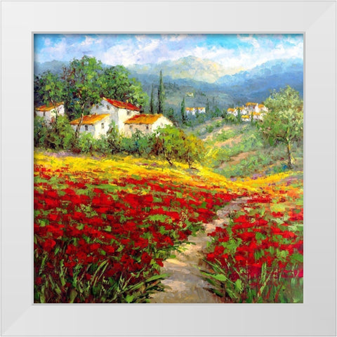 Fleur Du Pays I White Modern Wood Framed Art Print by Hulsey