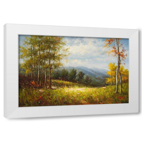 Apra il Vicolo White Modern Wood Framed Art Print by Hulsey