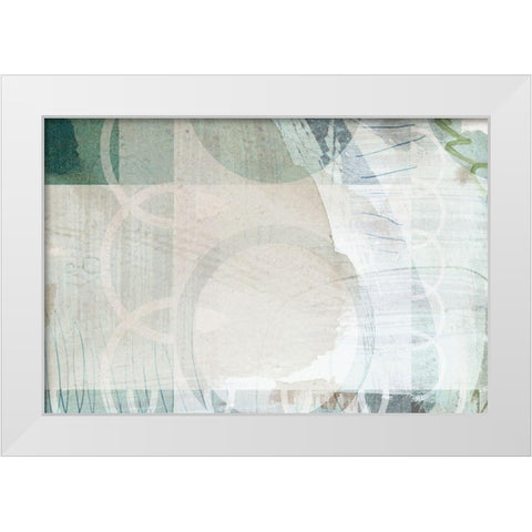 Wild Conflation White Modern Wood Framed Art Print by Naskrent, Delores