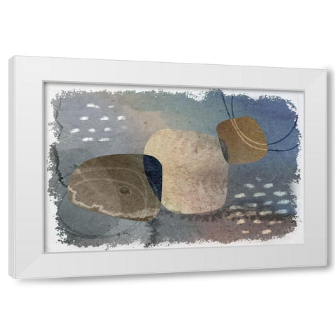 Clarification White Modern Wood Framed Art Print by Naskrent, Delores