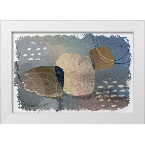 Clarification White Modern Wood Framed Art Print by Naskrent, Delores