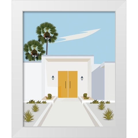 california White Modern Wood Framed Art Print by ARCTIC FRAME