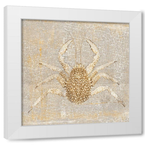 Aqua Marine VII White Modern Wood Framed Art Print by Aryai, Sia