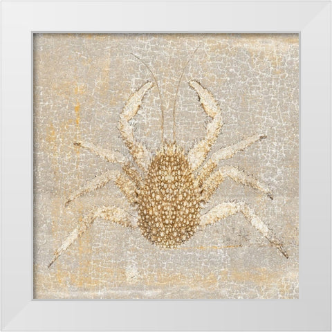 Aqua Marine VII White Modern Wood Framed Art Print by Aryai, Sia