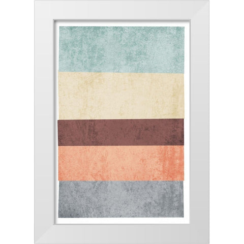 Geometric Shapes VI White Modern Wood Framed Art Print by Orlov, Irena