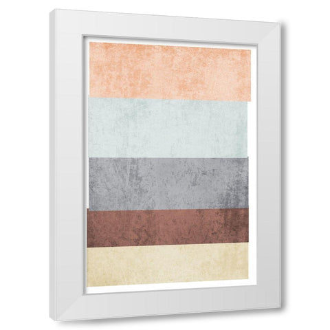 Modern minimalist V White Modern Wood Framed Art Print by Orlov, Irena