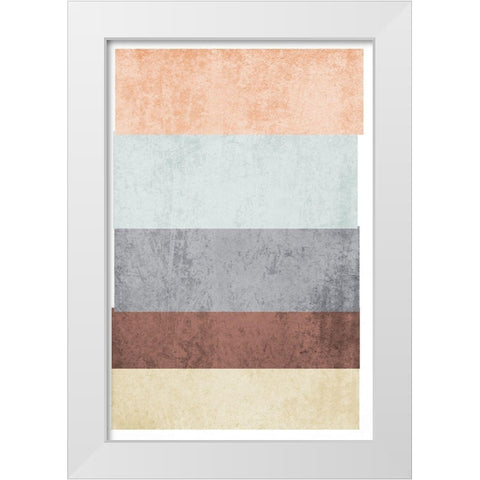 Modern minimalist V White Modern Wood Framed Art Print by Orlov, Irena