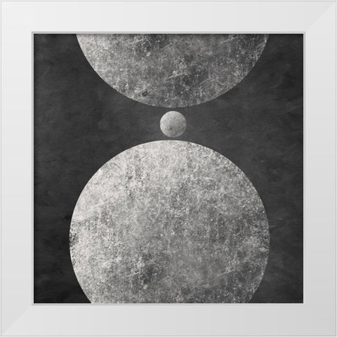 Geometry Mystery Moon I White Modern Wood Framed Art Print by Orlov, Irena