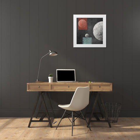 Geometry Mystery Moon IV White Modern Wood Framed Art Print by Orlov, Irena