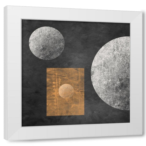 Geometry Mystery Moon V White Modern Wood Framed Art Print by Orlov, Irena