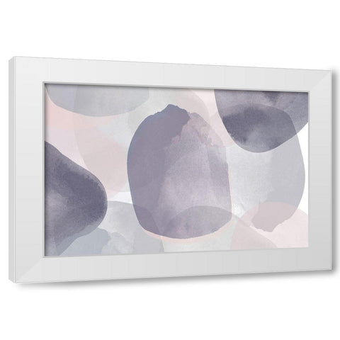 Minimalist Pink Purple Palette I White Modern Wood Framed Art Print by Orlov, Irena