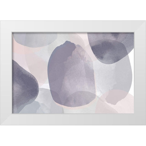 Minimalist Pink Purple Palette I White Modern Wood Framed Art Print by Orlov, Irena