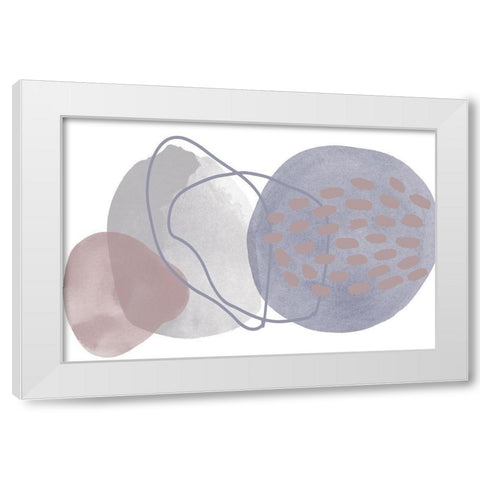 Minimalist Pink Purple Palette II White Modern Wood Framed Art Print by Orlov, Irena