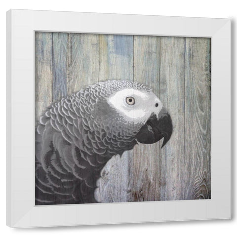 Bird Heads II White Modern Wood Framed Art Print by Smith, Karen