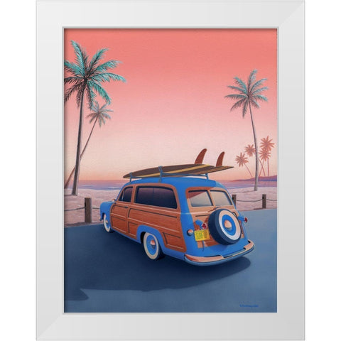 Pacific Coast White Modern Wood Framed Art Print by Courtney, Richard