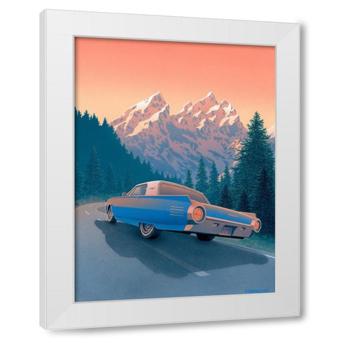 Grand Teton White Modern Wood Framed Art Print by Courtney, Richard