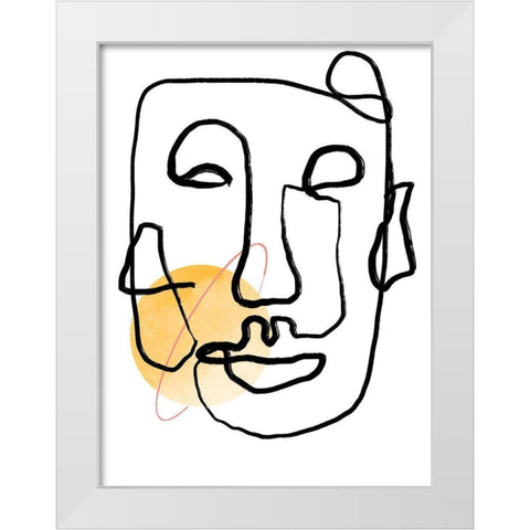 Into the Void II White Modern Wood Framed Art Print by Holman, Nicholas