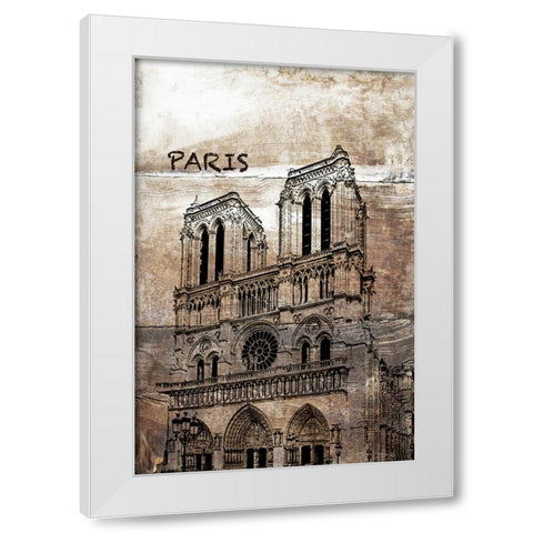 France II White Modern Wood Framed Art Print by Orlov, Irena