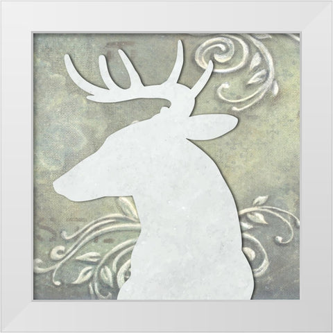 Head On I White Modern Wood Framed Art Print by Smith, Karen