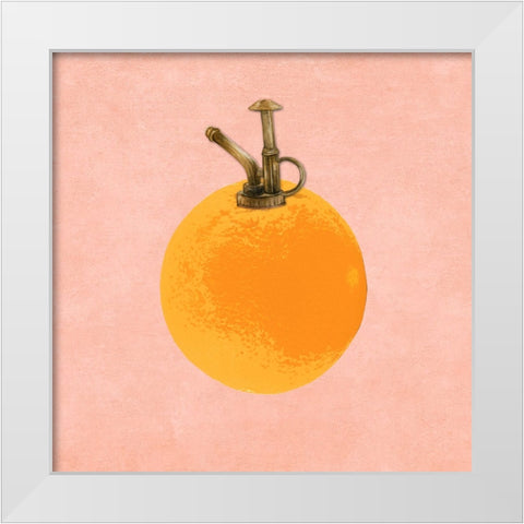 Express O White Modern Wood Framed Art Print by Smith, Karen