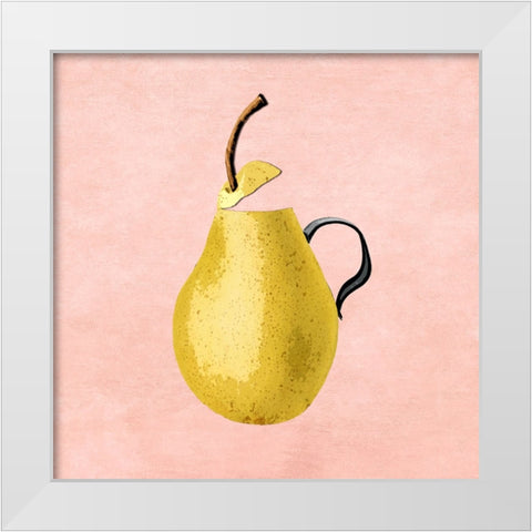 Pre Pear White Modern Wood Framed Art Print by Smith, Karen