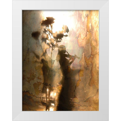 Music of light and shadow White Modern Wood Framed Art Print by Morozov, Andrey