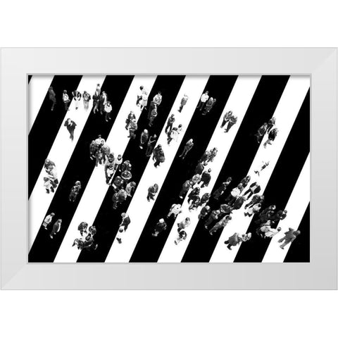 Find me White Modern Wood Framed Art Print by Eisele, Stefan