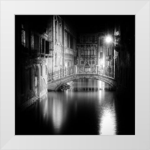 Venice White Modern Wood Framed Art Print by Ghirardini, Tanja