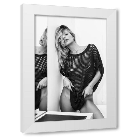 Sexy White Modern Wood Framed Art Print by Micheli, Fabrizio