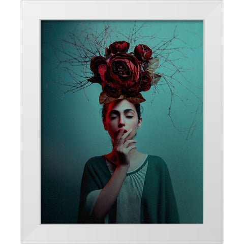 Untitled White Modern Wood Framed Art Print by Hamidnezhad, Amin