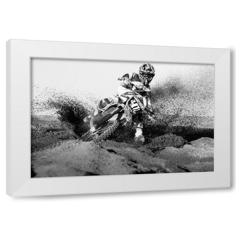 Krisztian Tompa White Modern Wood Framed Art Print by Szabo, Attila