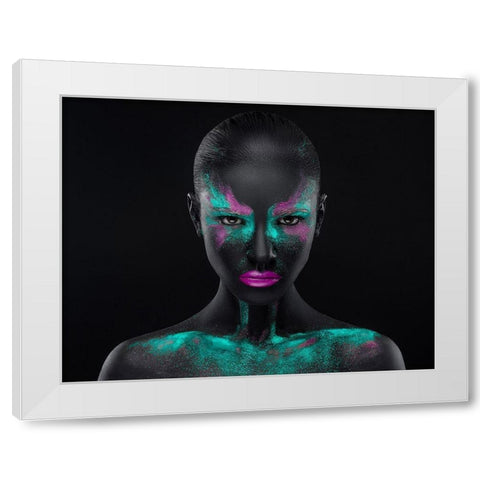 Space White Modern Wood Framed Art Print by Malikov, Alex
