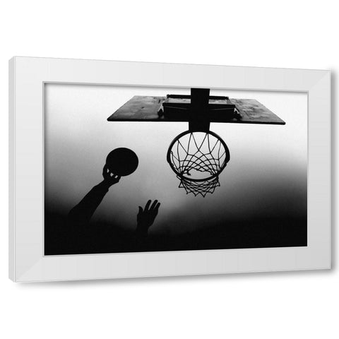 n/t White Modern Wood Framed Art Print by Medeiros, Paulo