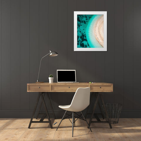 Hot Summer White Modern Wood Framed Art Print by Alnomas, Faisal