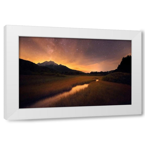 Zelenci springs White Modern Wood Framed Art Print by Krivec, Ales