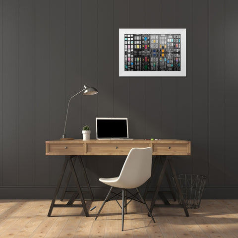 Amsterdam 39 White Modern Wood Framed Art Print by Shrayer, Igor