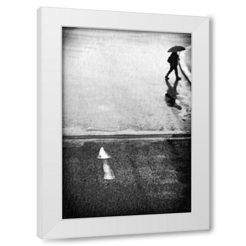 If I Have To Go White Modern Wood Framed Art Print by Mexia, Laura