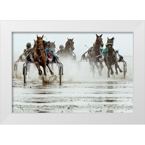 Duuuhnnn White Modern Wood Framed Art Print by Hulsbusch, Markus