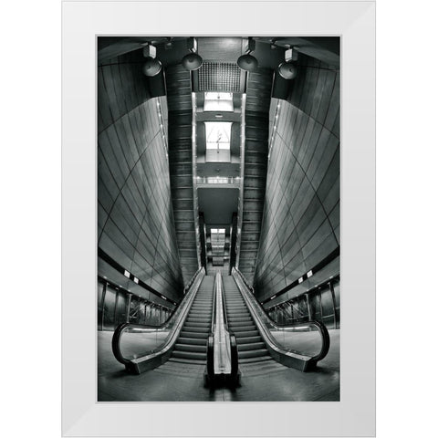 underground White Modern Wood Framed Art Print by Catovic, Semir