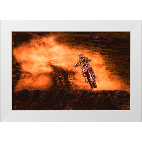 above White Modern Wood Framed Art Print by Igor, Salkov