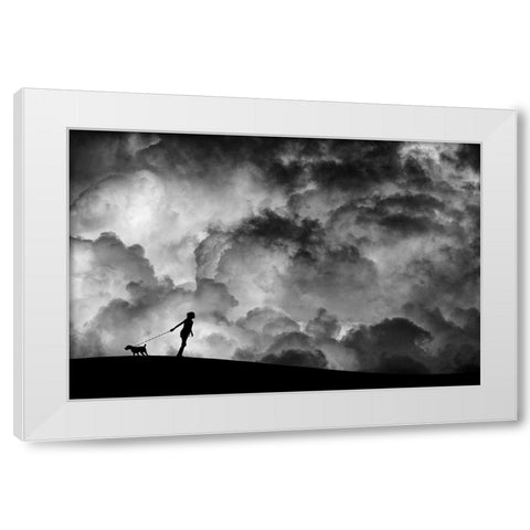 Prelude To The Dream White Modern Wood Framed Art Print by Lee, Hengki