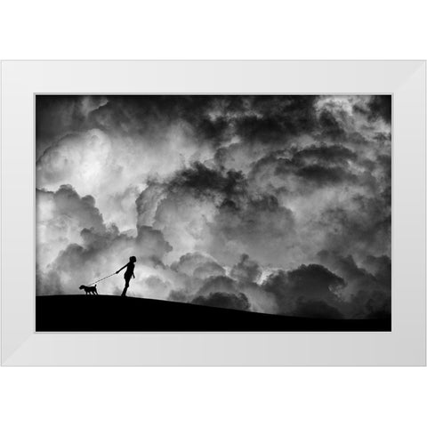Prelude To The Dream White Modern Wood Framed Art Print by Lee, Hengki