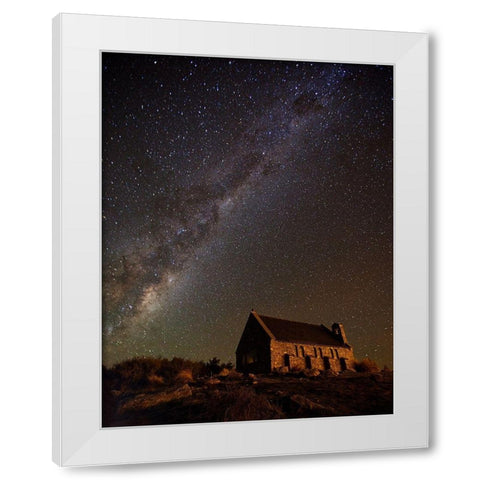 Church of the Good Shepherd White Modern Wood Framed Art Print by Zhang, Yan