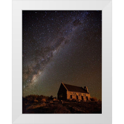 Church of the Good Shepherd White Modern Wood Framed Art Print by Zhang, Yan