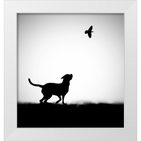 The Clue White Modern Wood Framed Art Print by Lee, Hengki